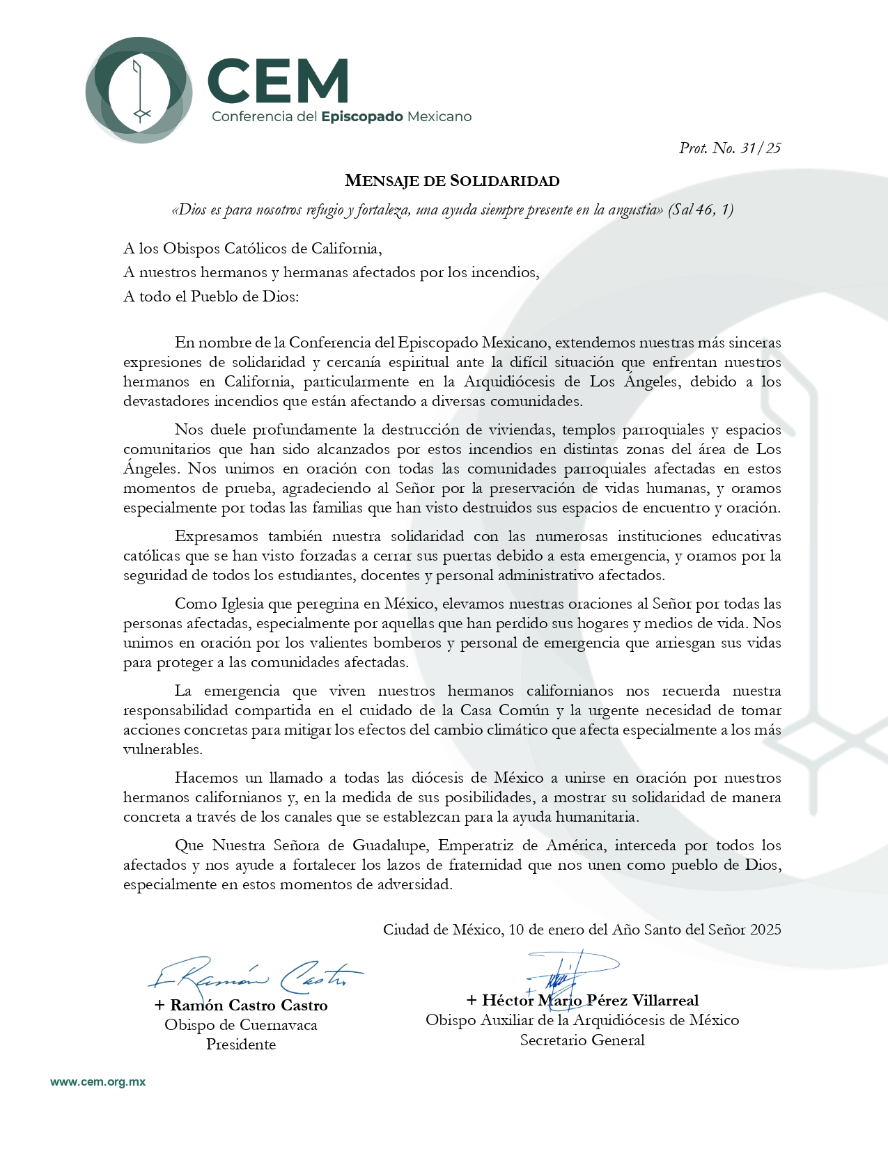 Mensaje de Solidaridad California 1 page 0001