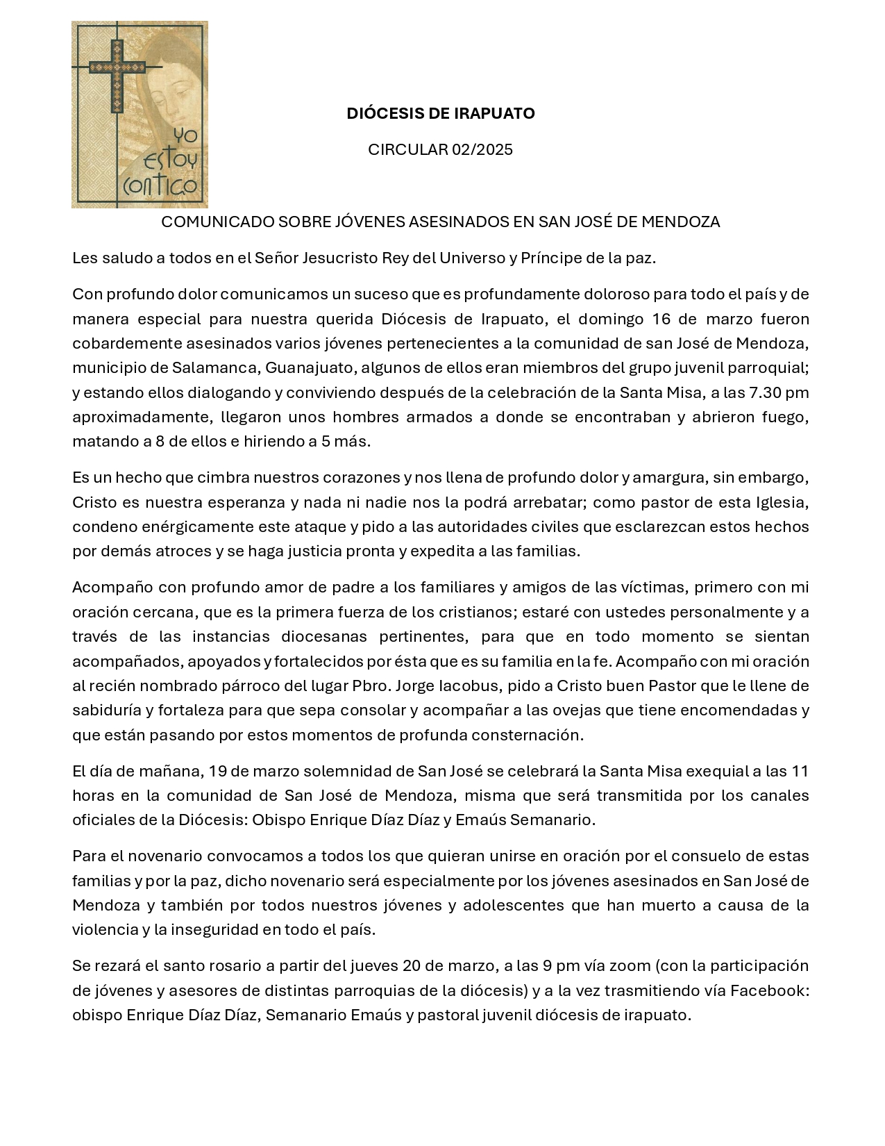 Comunicado Diócesis de Irapuato page 0001