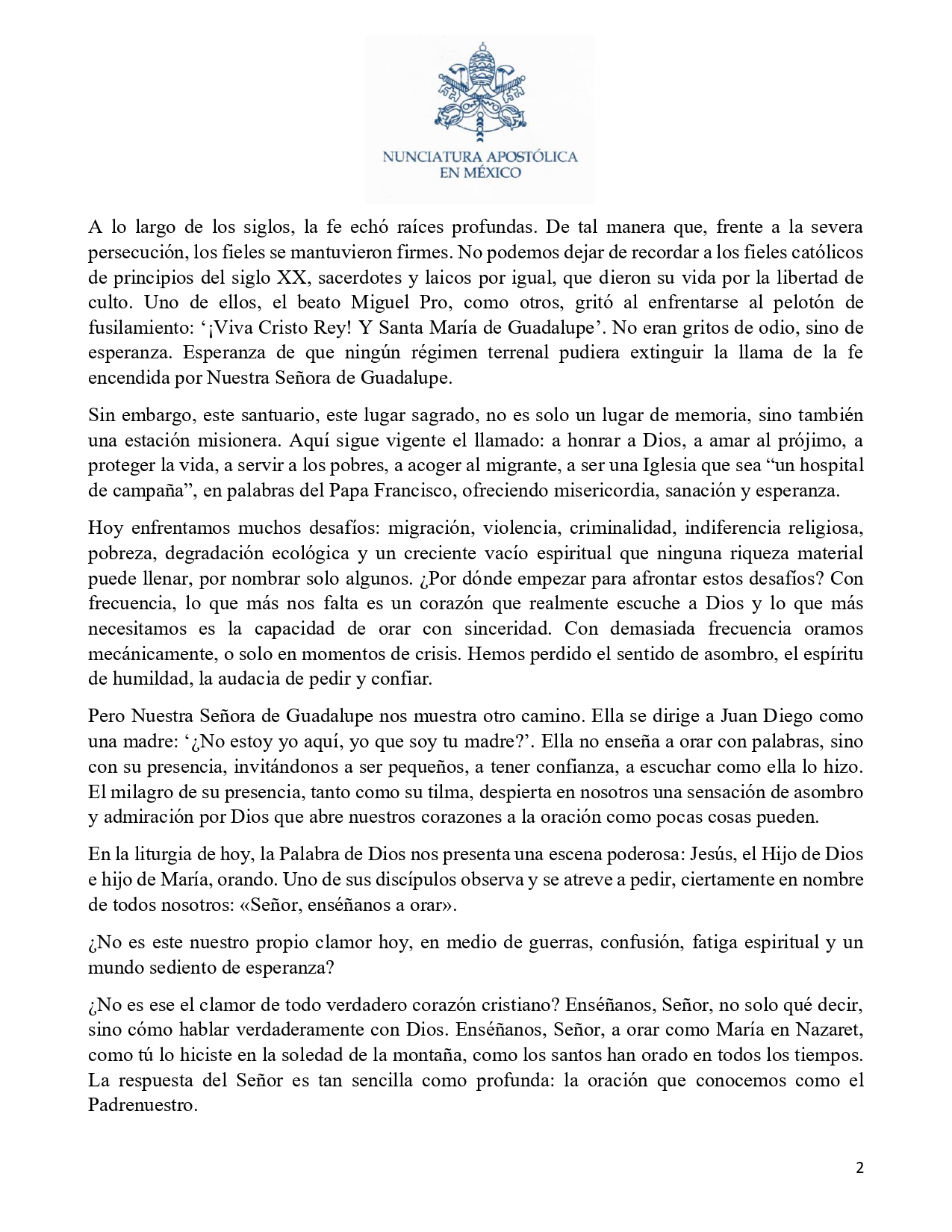 Homilia Gallagher NS de Guadalupe 27 luglio 2025 250727 081407 page 0002