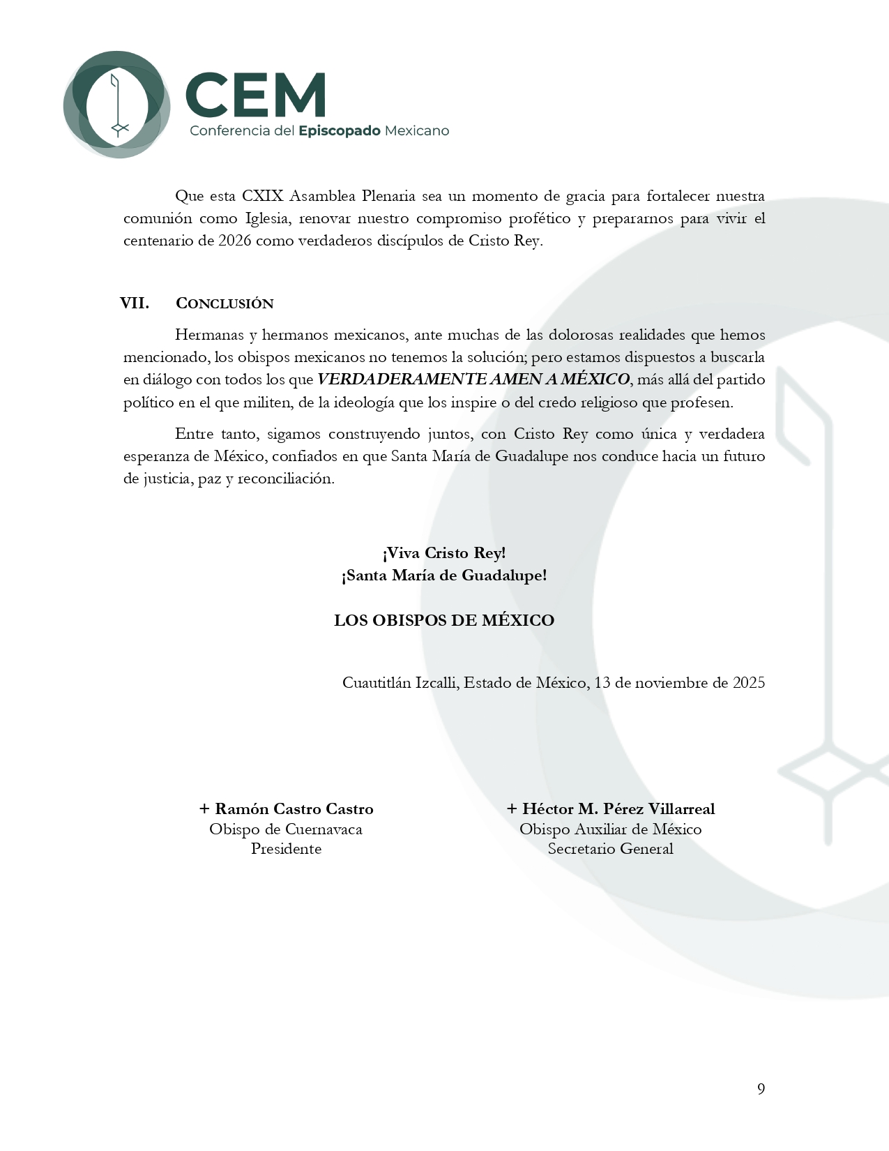 Mensaje al Pueblo de Dios CXIX AP page 0009