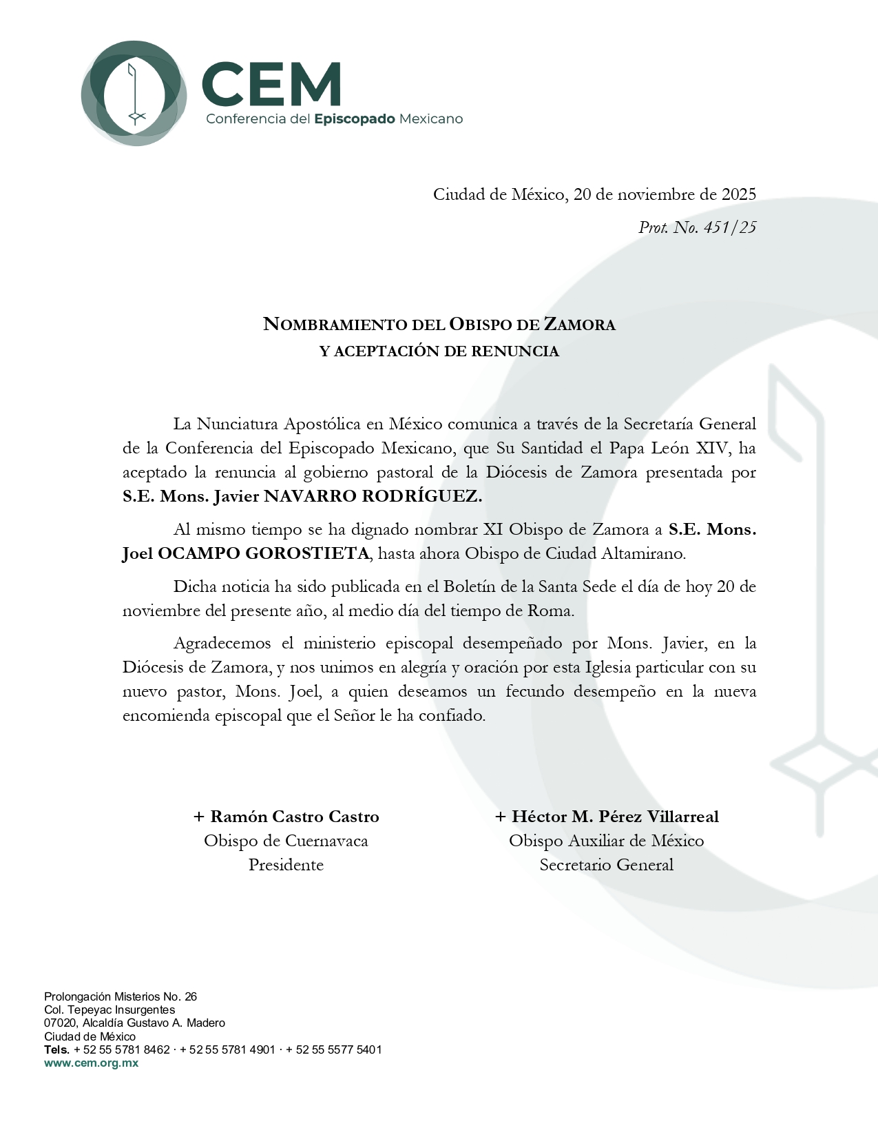 Nombramiento Obispo de Zamora page 0001