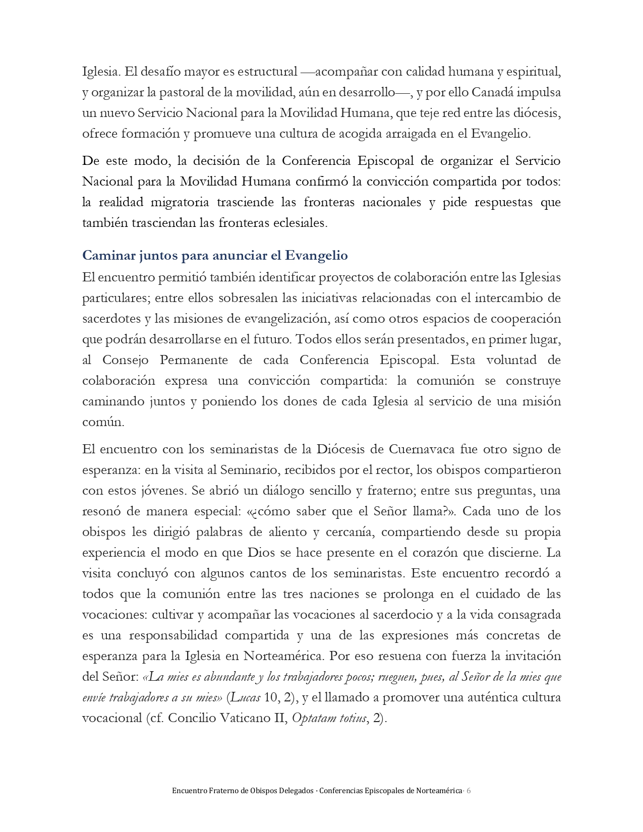 Comunicado Encuentro Obispos Norteamericanos page 0006