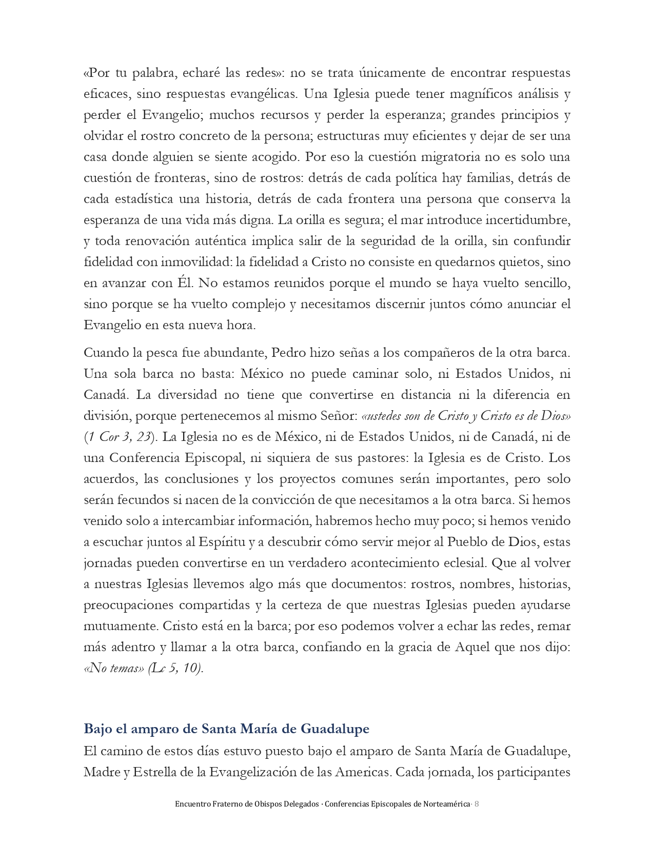 Comunicado Encuentro Obispos Norteamericanos page 0008