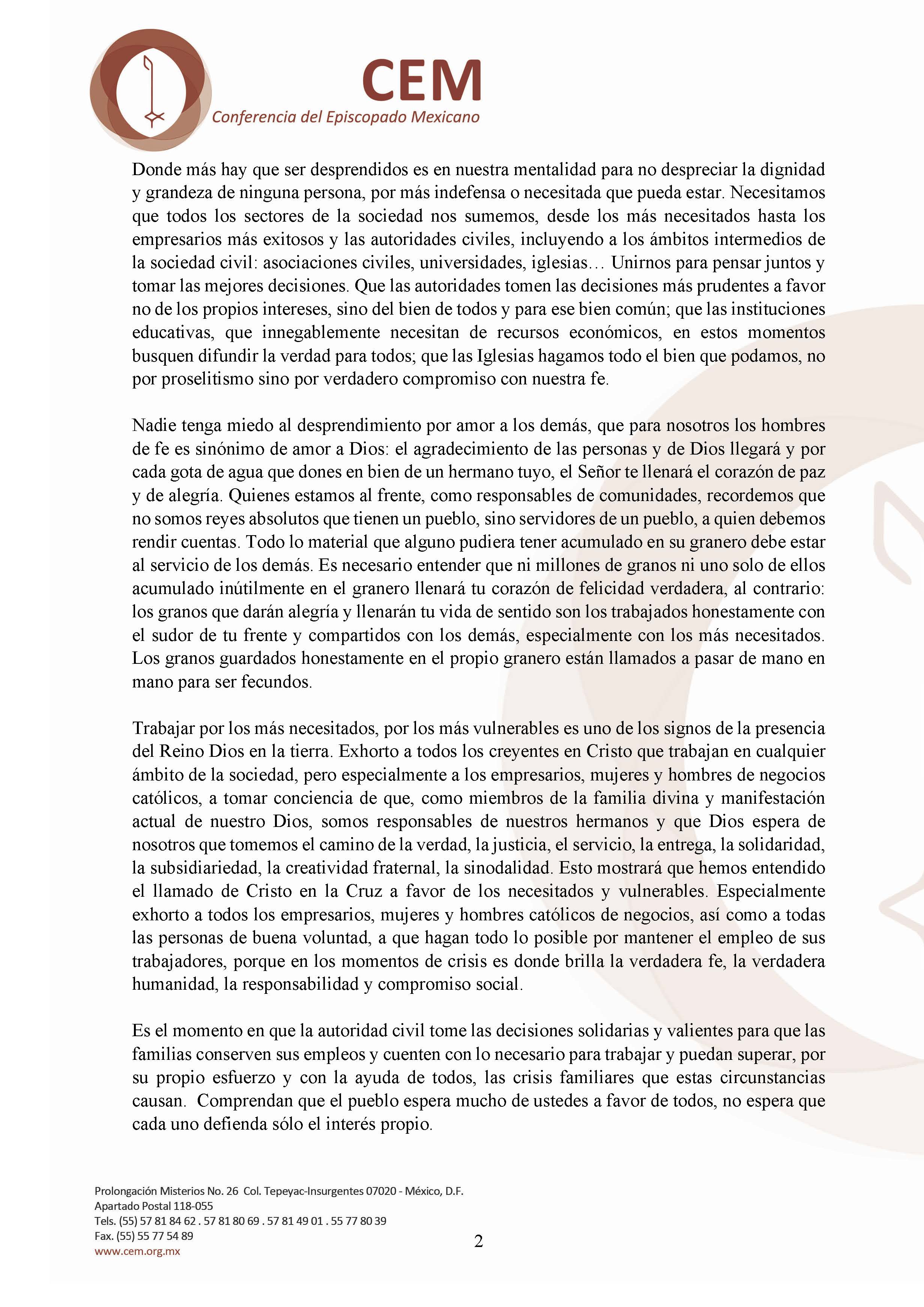 200330 CEM A todos los empresarios mujeres y hombres de negocios Página 2