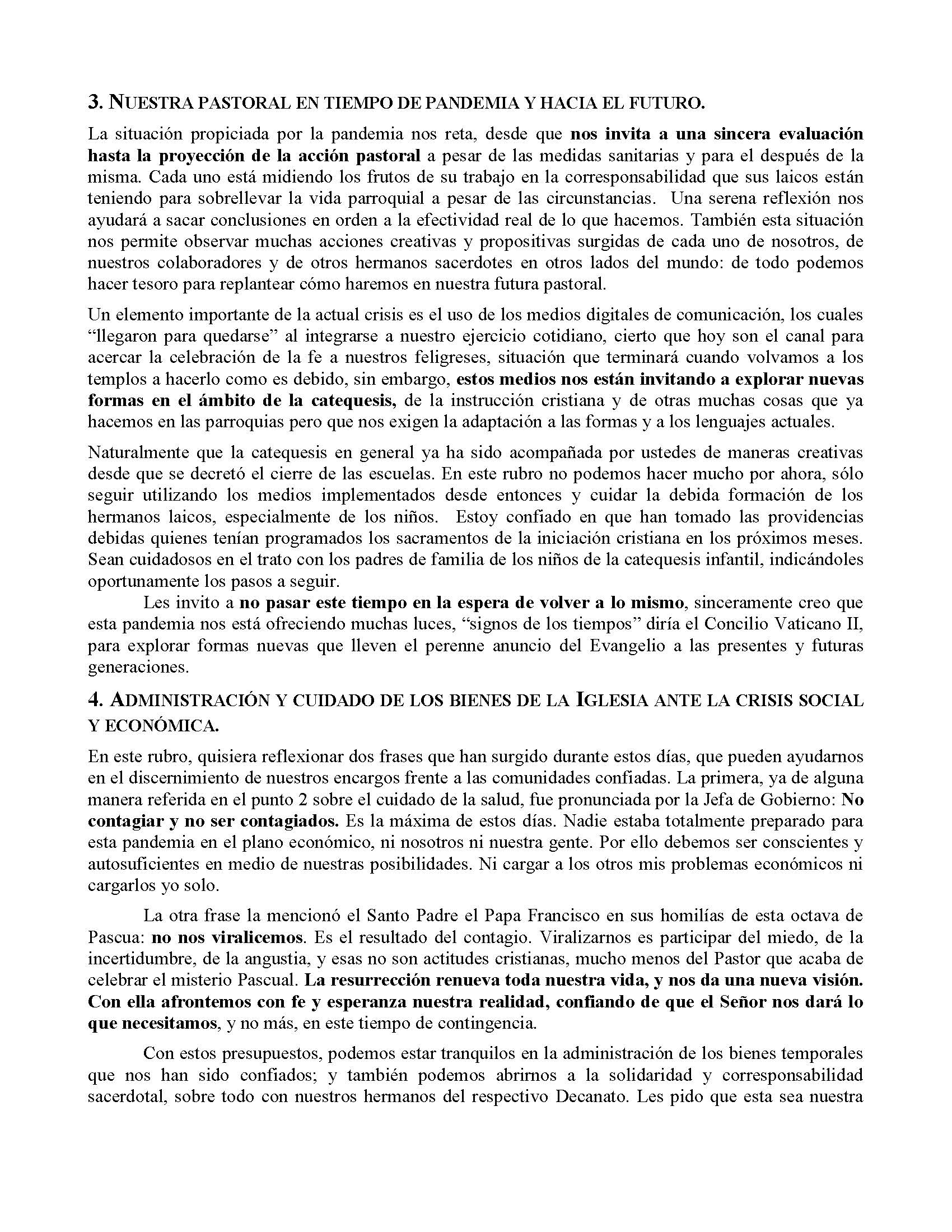 200423 Diocesis de Xochimilco Carta Pastoral Página 1